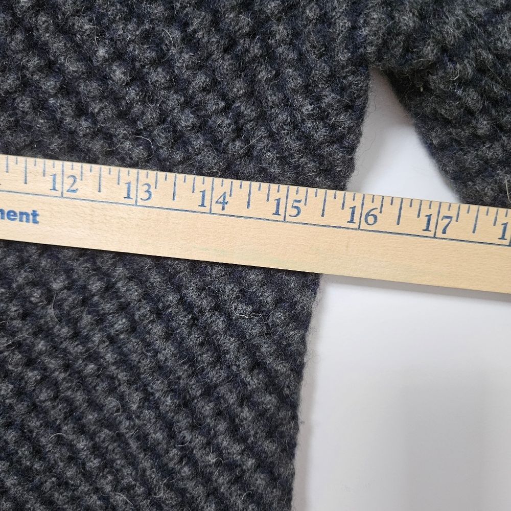 Tory Burch Sweater Women's Medium Black Gray Pullover Wool Camel Hair Blend EUC - Picture 6 of 7